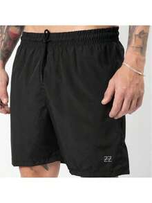 Men's 3-Piece Bermuda Shorts Gym Workout Beach Running - màu đen - Xem 5