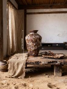 Vază ceramică clasică, formă de artă estetică, stil Wabi-Sabi, pentru birou, living, dormitor, sufragerie, decor minimalist pentru casă și grădină, vază pentru flori uscate și artificiale, cadou unic pentru sărbători, ziua de naștere, petrecere, prieteni și familie