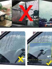 2片装方形汽车外饰防水雨膜贴纸，防雨防雾雨膜贴纸 - A - 查看 5