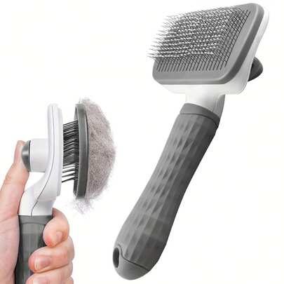 Pet Loose Fur Killer! One-Click Pet Deshedding & Grooming Brush - Deep Undercoat Removal & Massage Comb, Grooming Tool