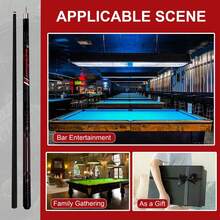 13MM Big Head Billiards Club Nine Ball Club Big Head Club Male 1/2 Split Black Eight Table Club Member Club