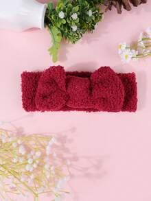 8 piezas Diademas gruesas de invierno de color caramelo, diademas anchas con lazo para niños, scrunchies de pelo lindos y festivos para niñas, accesorios de pelo para bebés, esenciales para la ducha