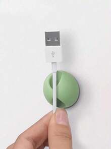 3pcs Desktop Cable Organizer Clip, Cord Management Holder For Charging Cables, Suitable For School Office Desk And Home Office Back To School - 彩色 - 查看 5