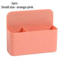 Caixa magnética para canetas de quadro branco, 1 peça, suporte para giz de escrita, compartimento ajustável, caixa magnética para canetas, adequada para armazenamento em geladeiras, suportes para controle remoto, escritórios, residências, cozinhas, escolas e armários de armazenamento de geladeira