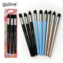 3pcs Oil Pastel Set | Smudge Stick, Blending Stump, Sponge Ball For Rendering, Painting Tools Suitable For Art Painting, Sketching, Blending, Art Supplies, Suitable For Artists, Beginners, Teachers