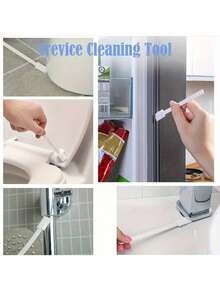 Toilet Brush Set, Crevice Cleaning, Includes A Toilet Crevice Brush And A Long-Handled Toilet Cleaning Brush For Deep Cleaning - A Hygienic, Efficient, And Easy-To-Use Household Toilet Cleaning Tool. During Packaging And Shipping, The Product May Experience Scratches, Minor Wear And Tear, Scrapes, Paint Peeling, Dirt, And Minor Color Bleeding, Which Will Not Affect Normal Use. - Multicolor - View 4