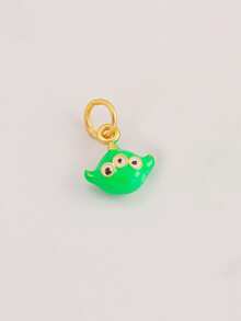 1PC Kawaii Animal Pendant Enamel Charms For DIY Jewelry Tiger Bear Bunny Elephant Lucky Fish Charm Handmade Materials Accessories