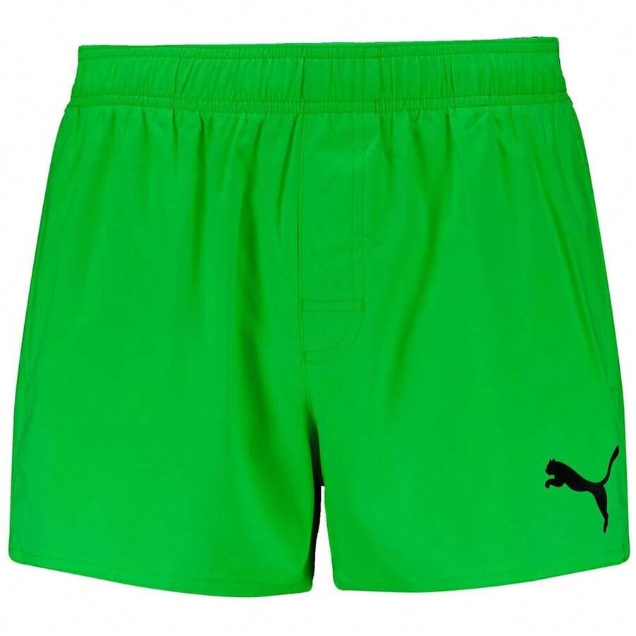 Puma Men Athletic One-Piece Swimsuits - Green - View 1
