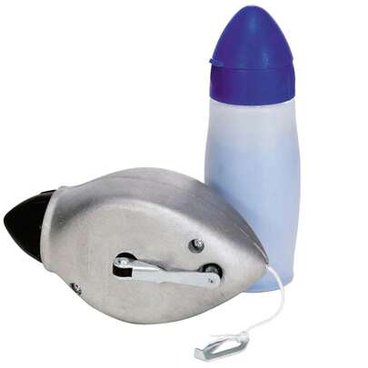 WOLFPACK LINEA PROFESIONAL Tiralineas Aluminio Con Plomada 30 Metroscon Bote De Polvo 100 Gramos