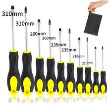 10PCS Juego de Desarmadores-Destornilladores de Precisión Extraíble Profesional Magnética Kit de Herramientas de Reparación para Computadora Móvil Teléfono Inteligente Consola de Juegos - Negro - Ver 3