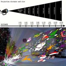 16 piezas Mini Luces de Proyección de Navidad USB, Lámpara de Decoración de Sobremesa Enchufable, Crea Ambiente Navideño en el Dormitorio, Opción de Regalo Festivo, Proyector de Patrones Navideños Alimentado por USB - Luz de Escenario LED Navideña Giratoria, Iluminación de Ambiente Festivo, Adecuado para Decoración Navideña, Luz Nocturna de Dormitorio, Cine en Casa, Sorpresas de Cumpleaños y Fiestas, Mejor Regalo para Acción de Gracias, Navidad e Invierno