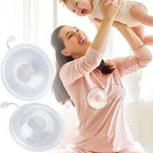 Wkładki laktacyjne wielokrotnego użytku do karmienia piersią, ochrona piersi, muszla do zbierania mleka, karmienie piersią, wielorazowe wkładki laktacyjne w ciąży, wielorazowe miękkie silikonowe ubrania do karmienia piersią na zewnątrz, aby uniknąć zażenowania (2 opakowania)