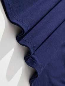 Camiseta Colorida Casual  Adulto Manga Curta Estilo Oversized Para Homens Adequado As Estações Do Ano  Algodão Estampa Personalizada De Tayt - Azul - Visão 6