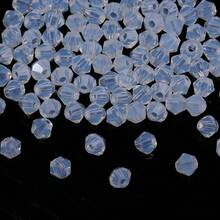 200顆/袋 4mm 小水晶扁珠，水晶玻璃珠，混色珠子，用於珠寶製作、DIY配件、項鍊、手鍊、手工藝品 - 4mm(200pcs) - 查看 21