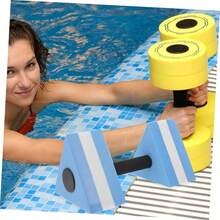 Mancuernas de Agua para Ejercicios Acuticos Pesas para Piscina Flotantes Entrenamiento y Ergonmico Accesorio para Aquaerobics y Fortalecimiento - Azul - Ver 6
