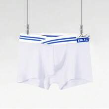 1 Fashion V-Waistband Men's Low-Rise Boxer Briefs - Lifting & Comfortable Sport Fitness Underwear - 白色 - 查看 13