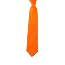 New Hot ! Solid Color Plain Classic Necktie Men's Tie,ZXCFTE - 03-orange - View 2