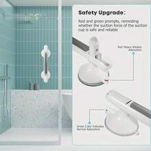 1pc Elderly Safety Grab Bar - No Drilling Installation, Non-Slip Bathroom Handrail, With Strong Suction Cup, Heavy Duty Plastic Structure, Suitable For Bathroom, Kitchen, Living Room - Fall Protection For Elderly, Easy To Install On Tile, Glass, Hard Plastic Surfaces - Suitable For Elderly And Disabled, Bathroom Grab Bar For Elderly, Elderly Support, Stylish Design, Durable Structure, Home Safety, Minimalist Design, Sturdy Construction, Mobility Assistance, Home Caregiver, Bathroom Grab Handle Bathroom Accessories Bathroom Tools