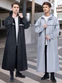 High Quality Fashion Thickened Raincoat Full Body Raincoat Waterproof And Windproof Rain Jacket For Men And Women Rain Poncho Multi Functional Raincoats Outdoor Activities Rain Wear Cycling Traveling Climbing Rain Coat Waterproof Plus Size Rain Coat Black Raincoat Adult Travel Fashion Raincoats Outdoor Thickened Rain Poncho Rainwear,Spring Summer Picks,Brides Maid Gifts,Room,Bedroom Deccor,Bedroom Deccor,Beach,Travel,For Men,For Women,Vacation - Grey - View 1