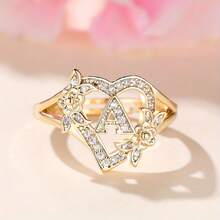 [Boho Adjustable] ANGOL Adjustable Cuff Ring For Women| Golden-Tone| Adjustable| Wedding And Party| Boho Style - G - View 2