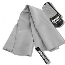 Toalha de praia/natação de microfibra superabsorvente de secagem rápida, 2/1 peça, toalha de praia macia de secagem rápida, dupla face, de pelúcia, cor sólida, portátil, para ioga, fitness e esportes