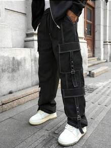 Plus Size Men's Casual Cargo Pants