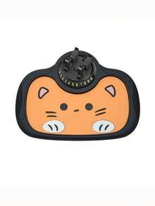 YITUMU Supporto per telefono auto con design carino a forma di gatto, rotazione a 360°, tappetino antiscivolo multifunzionale in silicone per cruscotto, accessorio universale per interni auto