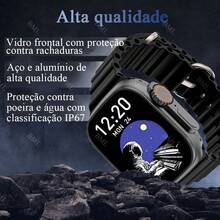 2025 New Smartwatch T800 Ultra 2 Series 8 Ultra Smart Watch IP67 Bluetooth Call - 黑色 - 查看 4