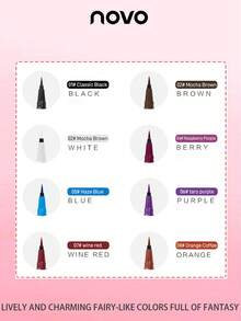 Waterproof & Sweat-Resistant Colored Ultra-Fine Eyeliner Pencil, Long-Lasting, Suitable For All Skin Types, Natural Look, Smudge-Proof - Women's Eye Makeup Cosmetics