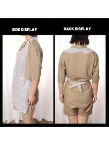 1件一次性塑料防水围裙，独立包装，男女通用厨房防护服，餐饮一次性用品 - 彩色 - 查看 4