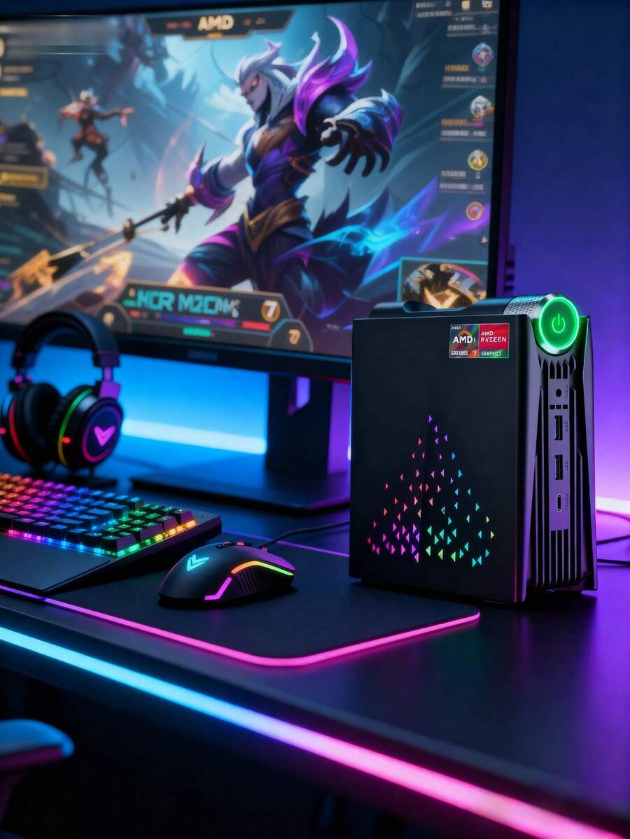 ACEMAGIC [Mini Gaming PC] Mini Computers Ryzen 7 6800H[Up To 4.9Ghz ...