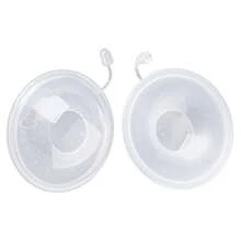 Wkładki laktacyjne wielokrotnego użytku do karmienia piersią, ochrona piersi, muszla do zbierania mleka, karmienie piersią, wielorazowe wkładki laktacyjne w ciąży, wielorazowe miękkie silikonowe ubrania do karmienia piersią na zewnątrz, aby uniknąć zażenowania (2 opakowania)