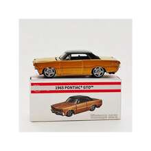 Burago 1:64 比例合金压铸汽车模型玩具，官方授权奔驰、、凯迪拉克、雪佛兰复刻版，收藏级赛车模型，男士生日礼物，赛车玩具 - 1965年龐蒂亞克GTO - 查看 3