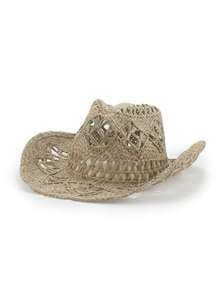 Country Fashion Hat Bamboo Fiber Virginia Style - Unisex - 米色 - 查看 8