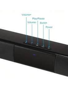 55cm*5cm Surround Stereo Sound Bar, 4-Speaker System, Wireless Subwoofer, Suitable For TV, Home Theater And Remote Control