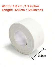 شريط متعدد الاستخدامات للمطبخ والحمام، شريط لاصق مانع للتسرب ومقاوم للعفن بعرض 3.8 سم