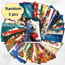 Christmas-Themed Cards - Decorative Background Cards, Gift Greeting Cards, Postcards & Message Cards