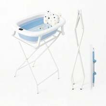 BATHBY Baby Bathing Products - 附藍色支架的浴缸 - 查看 1