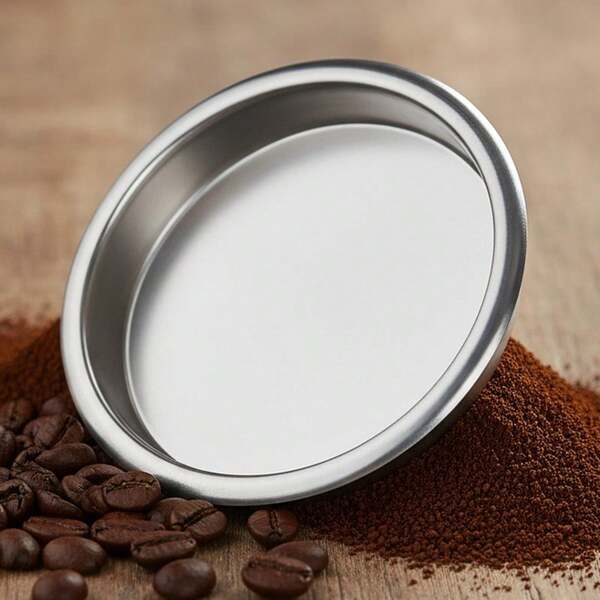 1Pc Metal Blind Filter, 51/54/58mm Stainless Steel Back Flush Insert Metal Blind Filter For Espresso Machine, Coffee Machine Accessories Espresso Cleaning Disc