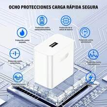 Compatible con la carga rápida VOOC de OPPO, Realme y 1+. Disponible en 80 W ofrece carga rápida para teléfonos móviles.Cargador de pared con cable de carga rápida USB C a Tipo C de 2 m - Blanco - Ver 6