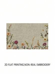 1 khăn trải bàn thêu hoa nhiều màu, khăn trải bàn hình chữ nhật, có thể giặt được, thích hợp cho bữa tối gia đình, bàn cà phê, đồ trang trí phòng bếp và phòng ăn bền, đồ trang trí bàn ăn cho tiệc tùng và cảnh trí, đồ trang trí nhà cửa, khăn trải bàn ăn nhà bếp, đồ trang trí bàn hiên ngoài trời, khăn choàng lò sưởi - Nhiều màu - Xem 18