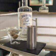 ¡RecomendadoOutset Jigger de medición de cóctel 2 en 1, 1 oz y 2 oz, acero inoxidable¡Top de Temporada - Vasos de grano de madera de doble pared - Ver 4