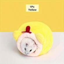 1pc Hamster Cotton Nest, Warm Shelter For Small Pets, Multi-Color, Suitable For Overwintering, Suitable For Hamsters, Gerbils, And Other Small Animals