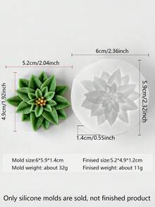 Valentine's Day Pine Cones And Small House Silicone Mold, Homemade Creative Home Decoration Candle Mold, Holiday Party Atmosphere Autumn Maple Autumn Decoration, DIY Handmade Candle Decorative Art, Silicone Material Easy To Disassemble And Clean, Repeatable Mass Production, Home Desktop Decoration