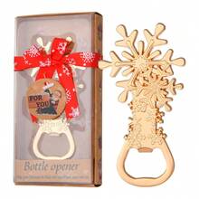 1pc Christmas Bottle Openers Set - 4 Festive Designs (Snowman, Tree, Snowflake, Santa's Sleigh) - Durable Metal Holiday Decor & Party Supplies For Home, Kitchen, Bar - No Batteries Needed, Home Bar Essentials, Seasonal Accessories, Sturdy Construction, Highquality Opener, Kitchen Gadgets, Bar Tools, Home Entertainers, Christmas Decor