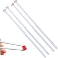 Paw Chopsticks 2 Pares de 8 pulgadas White Chopsticks porttiles lavables reutilizables lindas vajilla, regalos ideales reutilizables - 2 pares - Ver 3