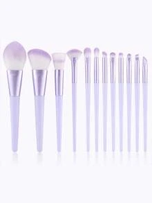 12支紫色化妆刷套装 – 专业粉底刷、腮红刷、修容刷、眼影刷、散粉刷和细节刷，打造完美妆容，化妆刷套装，化妆刷套装，化妆刷套装，全套化妆刷，化妆刷套装，全套化妆工具，化妆刷套装，化妆刷套装，化妆礼盒套装 - 紫色 - 查看 8