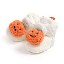 Infant Halloween Pumpkin Newborn Infant Infant Girls Boys Warm Fleece Winter Booties First Walkers Slippers Shoes
