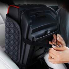 Multi Functional Luxury Upgraded Armrest Box Height Pad, PU Leather Armrest Box Pad, Newly Added Detachable Large-Sized Storage Box For Easy Cleaning (Can Be Used As A Tissue Box Or Miscellaneous Storage Box), Automotive Interior Accessories - one-size - View 3