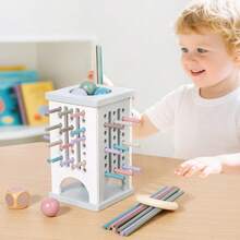 Children's Wooden Stick Balance Game Stick Kindergarten Concentration Training Board Game Logical Thinking Puzzle Interactive Toy Concentration Balance Wooden Stick Training Children's Puzzle Parent-Child Toy Party Desktop Interaction Wooden Toy Gift - Multicolor - View 2